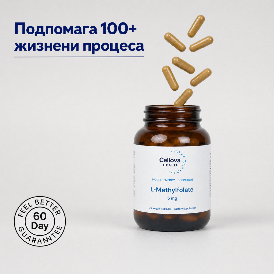 L-Methylfolate⁺ 5mg